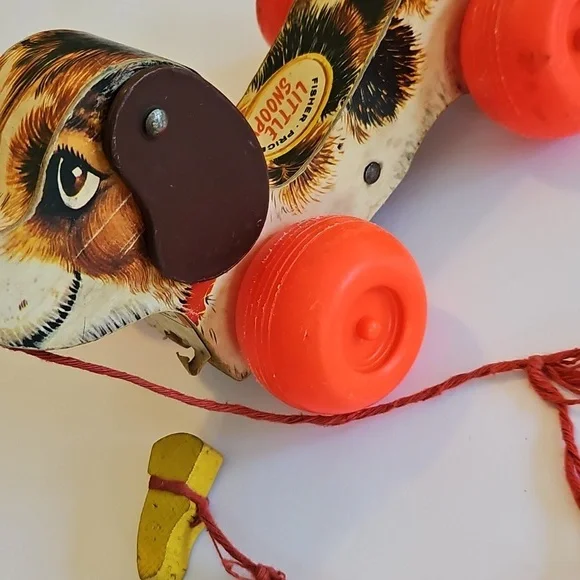 Vintage Little Snoopy Pull Toy - Picture 2 of 5